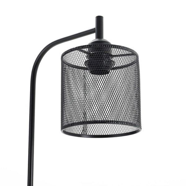Industrial Metal Floor Light with Mesh Lampshade Floor Lamps Living and Home