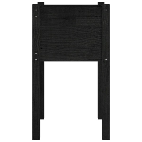 Berkfield Garden Planter Black 40x40x70 cm Solid Pinewood