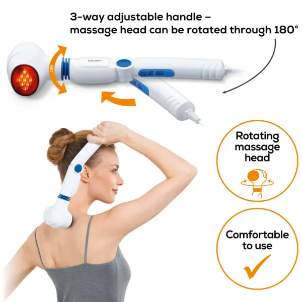 Beurer MG40 Infrared Massager with Rotating Head