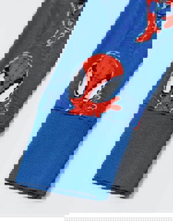 Spiderman Boys Blue Character Long Sleeve Long Leg Pyjama and Jumper 3 Piece Set