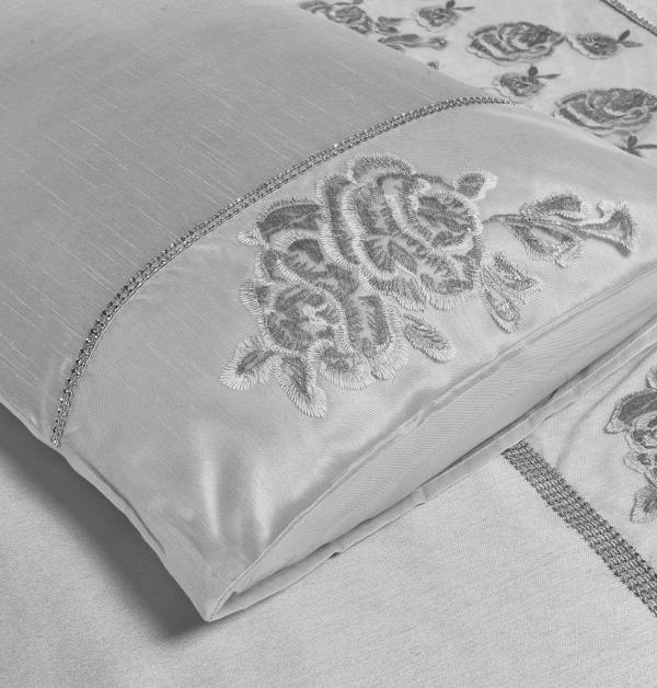 Amara Silver Duvet Cover Set