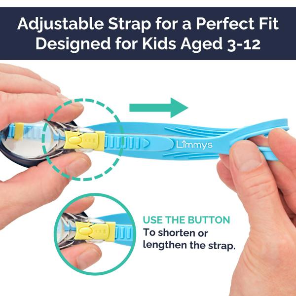 Limmys Premium Kids Swim Goggles - Blue