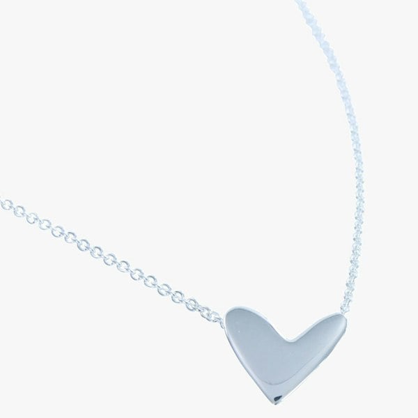 Cariad Sterling Silver Heart Necklace - Reeves & Reeves