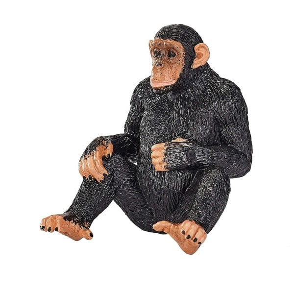 Mojo Fun Chimpanzee Wildlife Toy Figure 6.5 cm Height Approx - 387265