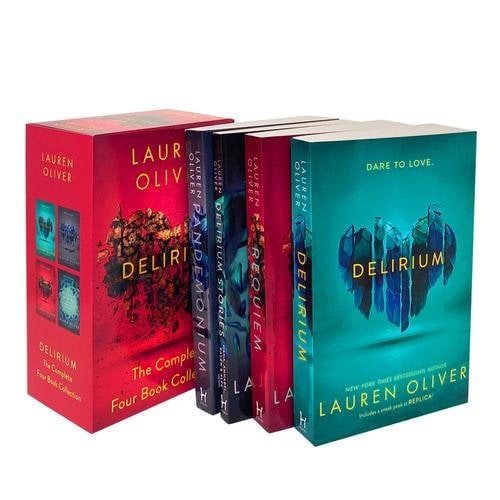 Lauren Oliver Delirium The Complete 4 Book Set Delirium, Pandemonium, Requiem, Delirium Stories