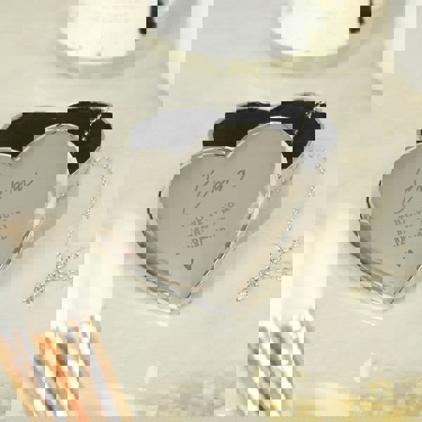 Personalised Memento Company Personalised Name and Message Heart Trinket Box