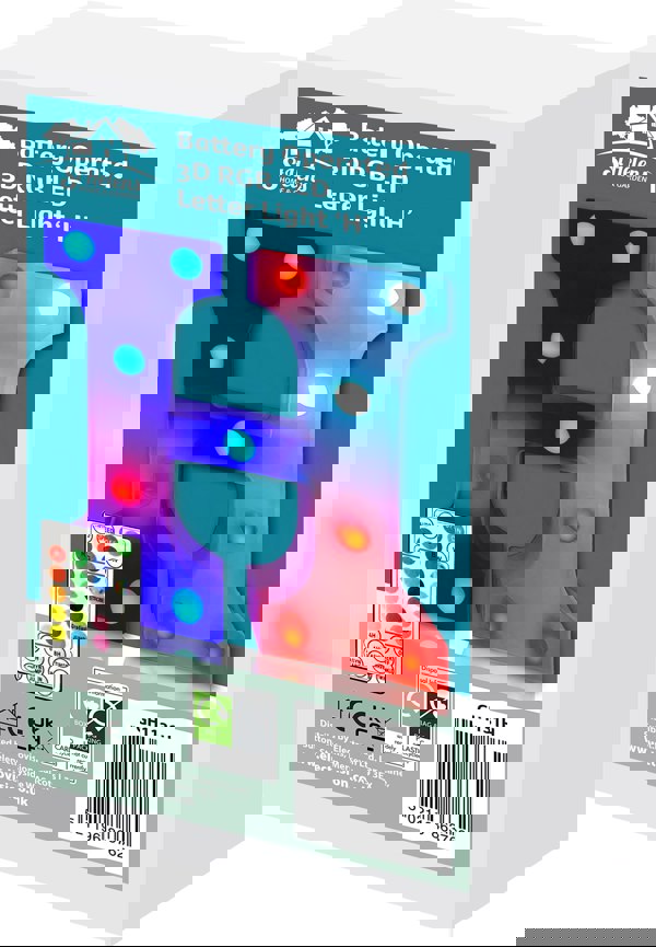 St Helens Battery Operated RGB Letter   With Remote Control Letter H