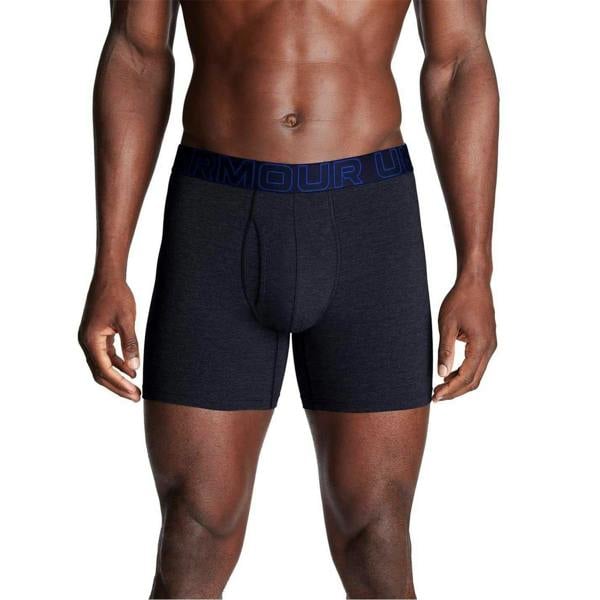Under Armour Mens Performance Boxer Briefs (Pack of 3) - Navy/Steel - 