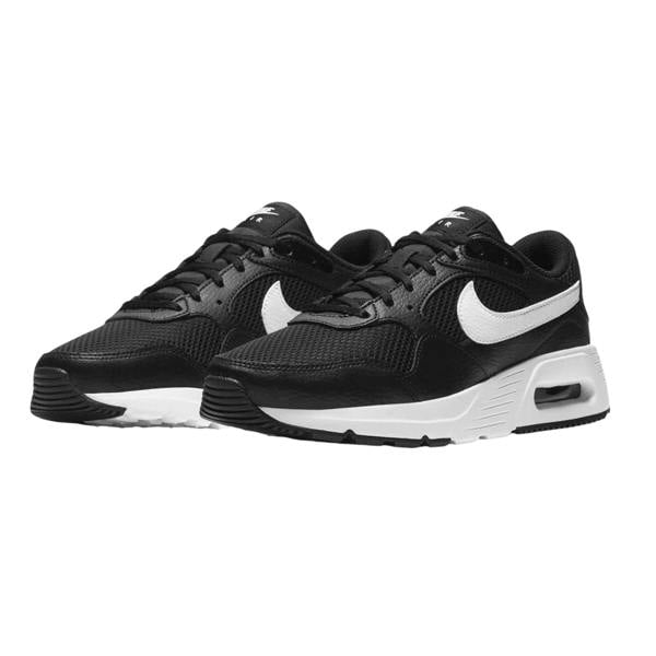 Nike Womens/Ladies Air Max SC Leather Trainers - Black/White - 