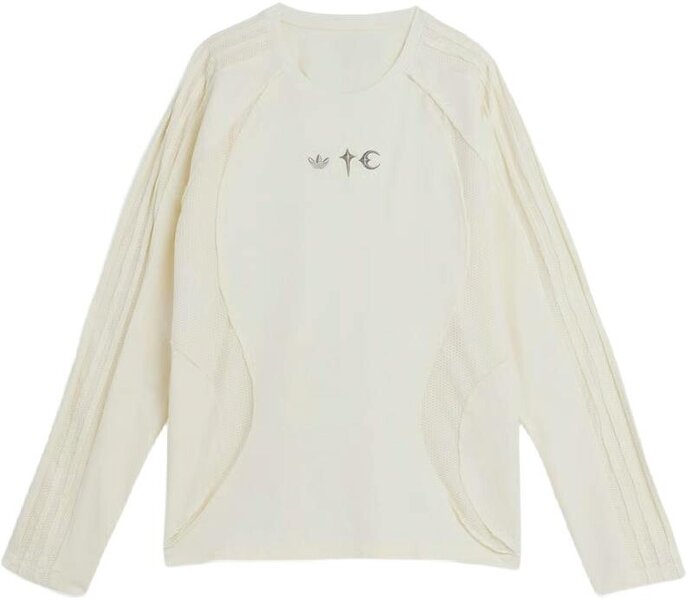 Adidas Teamgeist Long Sleeve Tee Cream White