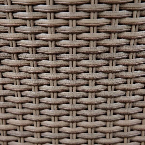 Dellonda Chester 7 Piece Rattan Wicker Outdoor Dining Set with Tempered Glass Table Top, Brown - DG85