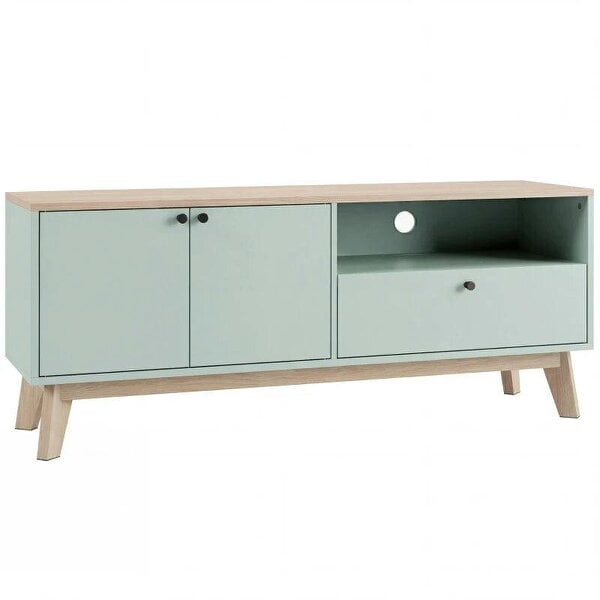 TV Stand Cabinet for Television up to 36 Inch, Modern TV Unit with 2 Doors, Entertainment Center with Adjustable Shelf