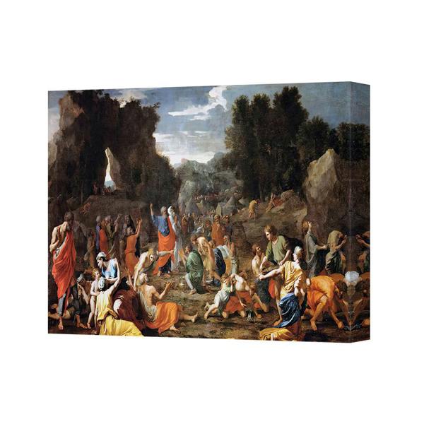 Benjamin Tate Design Renaissance Era Gathering Scene On Rocks Canvas Wall Art Print