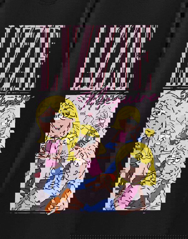 Disney Lizzie Mcguire Womens Black Homage Short Sleeved T-Shirt