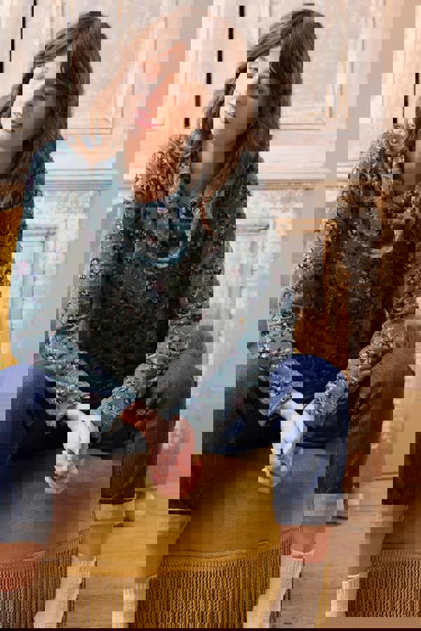 Relaxed Everyday Cowl Neck Jumper Sea Mist | Lily and Me Clothing