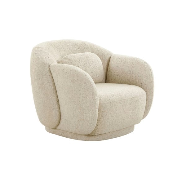 Furniture Edit Misty Cream Boucle Accent Chair