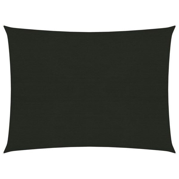 Berkfield Sunshade Sail 160 g/m�__ Black 2x3 m HDPE