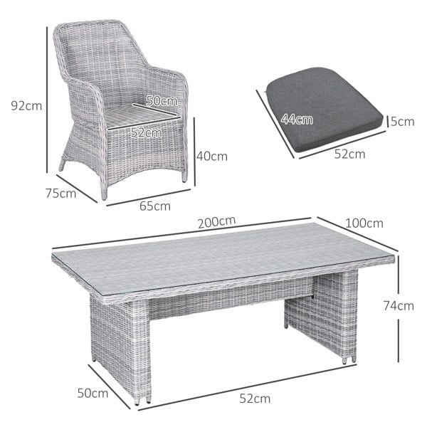 Rattan Dining Set