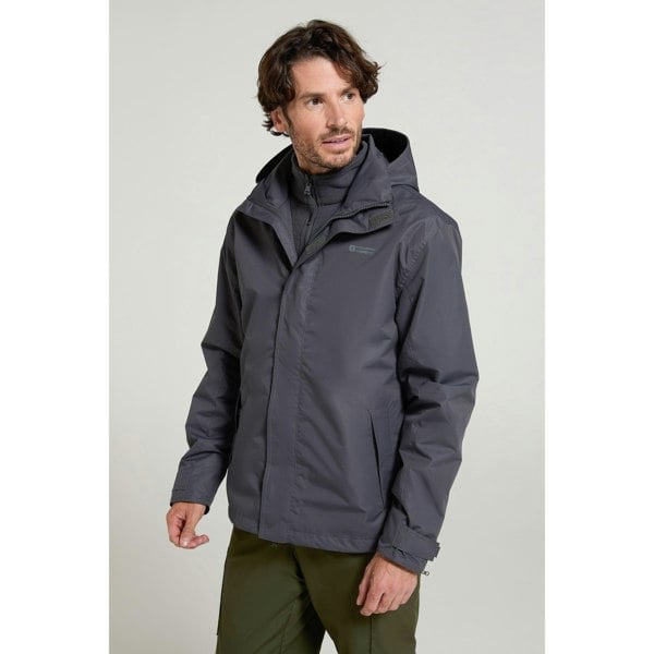 Mountain Warehouse Mens Fell II 3 in 1 Jacket - Grey