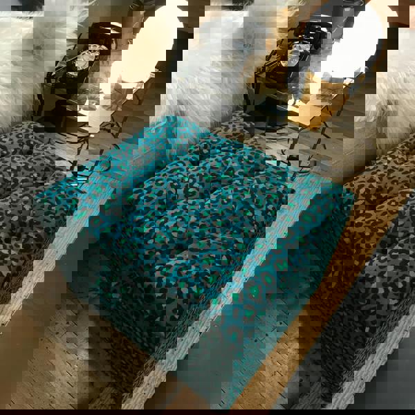 Luxury tufted floor ottoman bench UK handmade
