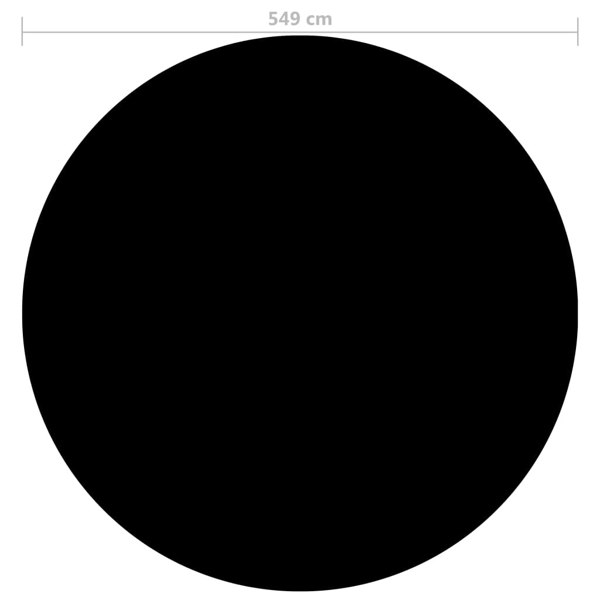 Berkfield Pool Cover Black 549 cm PE