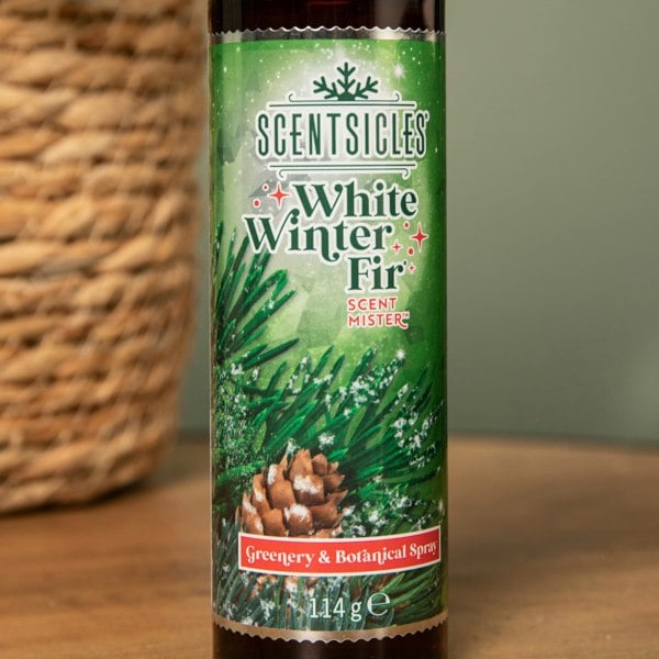 Samuel Alexander 114ml White Winter Fir Scentsicles Christmas Decoration Spray Mist