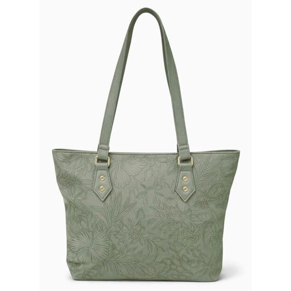 Lorenz Floral Embossed Shoulder Tote Bag