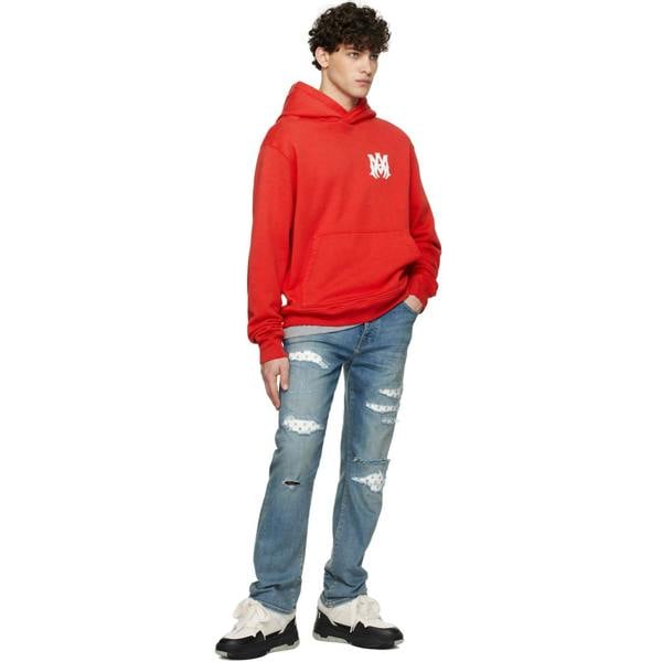 Amiri MA Core Logo Hoodie   in  Red