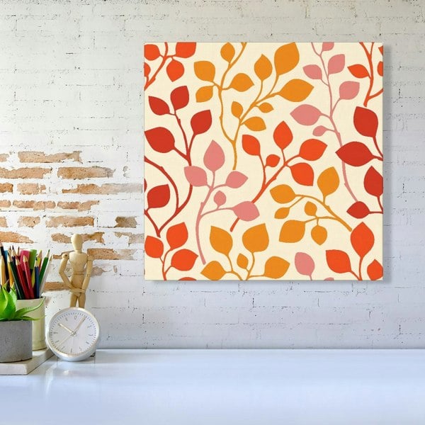 Warren Reed Colorful Autumn Leaves Canvas