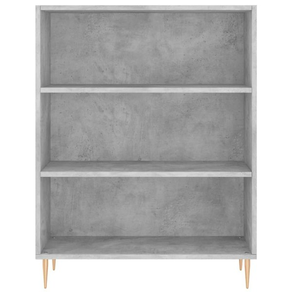 Berkfield Bookcase Concrete Grey 69.5x32.5x90 cm Engineered Wood