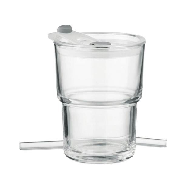 MidOcean Sip Straw Glass 400ml Tumbler - Transparent - 