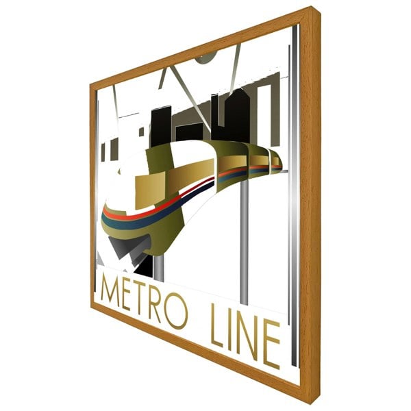 Benjamin Tate Design Art deco metro line (Picutre Frame)