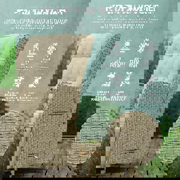 Rattan Recliner Chair