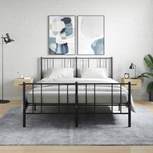 Berkfield Wall-mounted Bedside Cabinets 2 pcs Sonoma Oak 35x35x20 cm