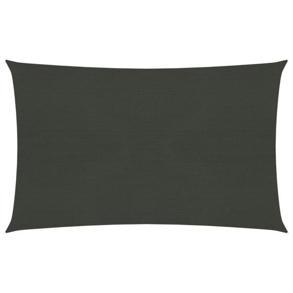 Berkfield Sunshade Sail 160 g/m�__ Anthracite 3x4 m HDPE
