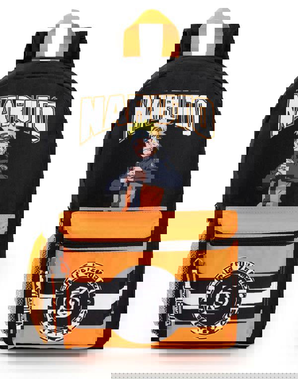 Naruto Shippuden Unisex Kids Black Front Printed Backpack (One Size)