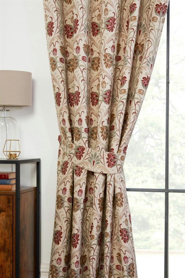 Sundour Aylesbury Floral Pencil Pleat Curtains