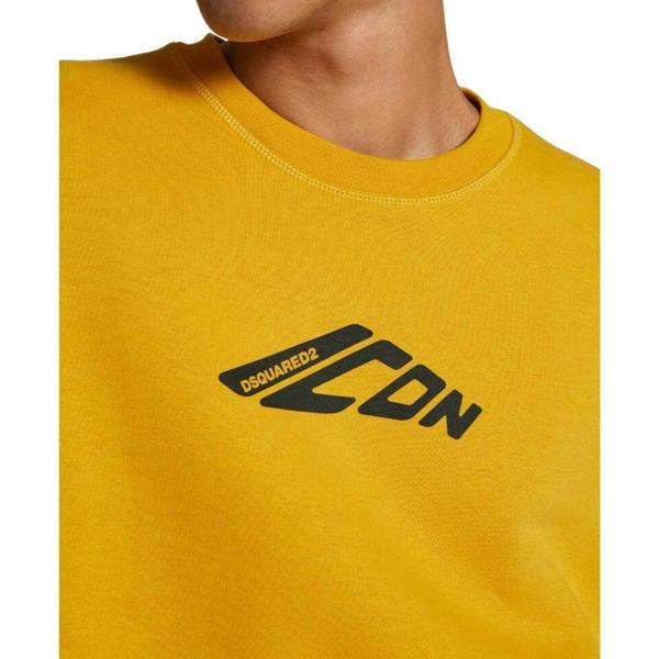 DSquared2 Unisex Adult New Generation Icon Relaxed Fit Sweatshirt - Sunflower