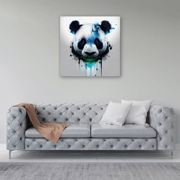 Warren Reed Panda Face Splashart Light Background Canvas