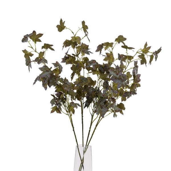Wyld Haus Set of 3 Artificial Flowers Variegated Maple Leaf Stems
