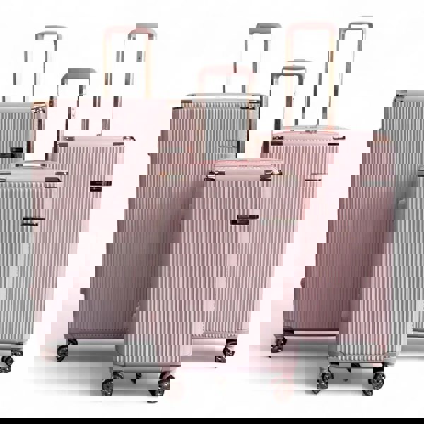 Snowball Hard Shell Luggage 8 Spinner Wheels Travel Suitcase