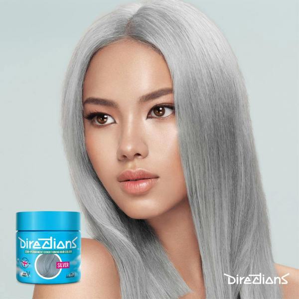 Directions 4 x La Riche Directions Semi-Permanent Hair Color 100ml Tubs - Silver