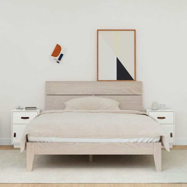 Berkfield Bedside Cabinets 2 pcs White 40x34x55 cm Solid Wood Pine