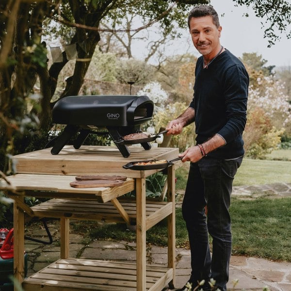 Gino D'Acampo Wooden Pizza Oven Table