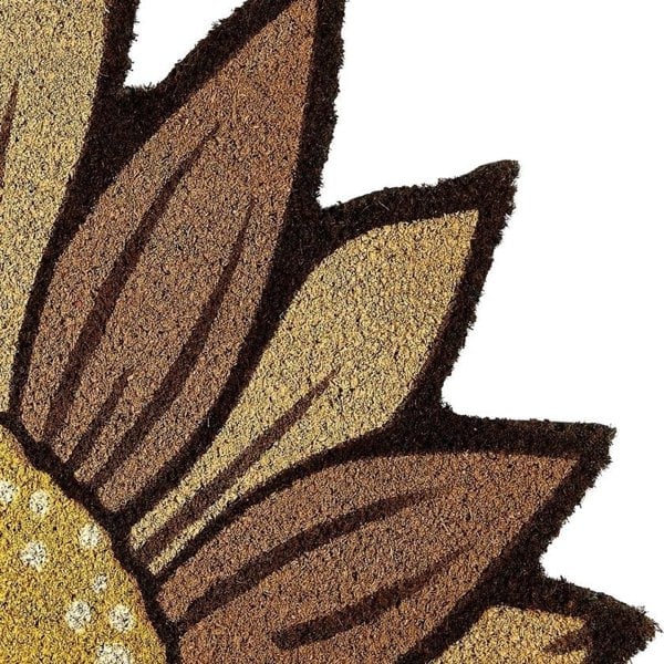 The Rugs Quality Colourful Natural Coir Doormat - 45x75cm