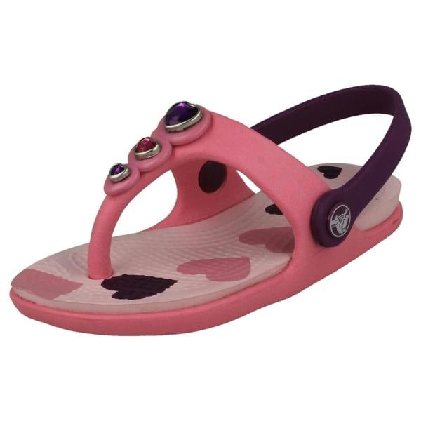 Crocs Girls Crocs Toe Post Sandals Reina Hearts