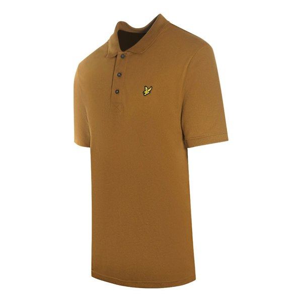 Lyle & Scott Lyle and Scott Farrier Bronze Plain Polo Shirt