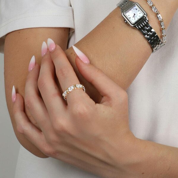 Say It With Luxe Kiss Ring - Silver & Gold