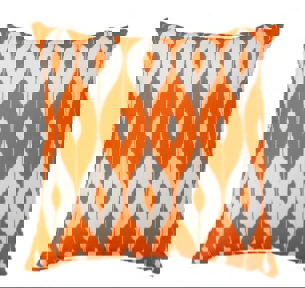 Scatter Cushions Polyester 45cm x 45cm (18"x18") – Outdoor Garden Sofa Cushions | UK Made ORANGE PATTERN The Garden Furniture Shop