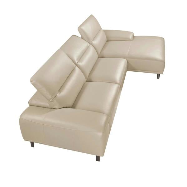 Angel Cerdá Corner sofa in taupe grey leather 6149/6150